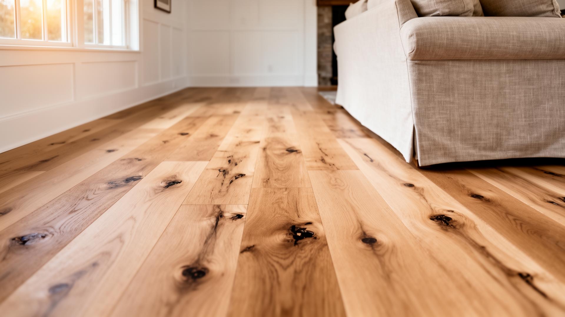Beautiful hardwood floor installation